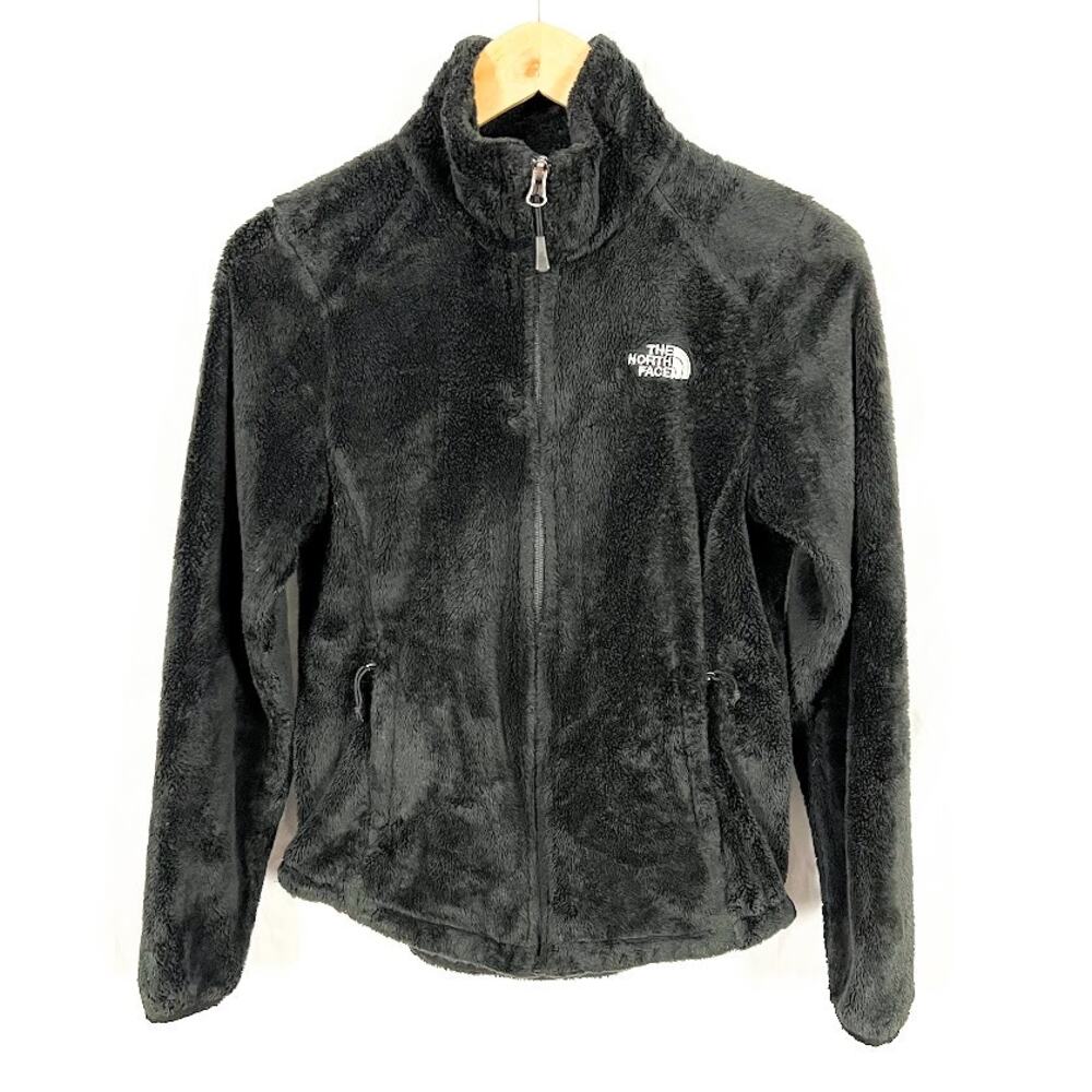 The North Face Full Zip Fleece Jacket Plush Black Women's sz Small
